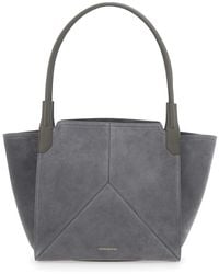 Victoria Beckham - 'Victoria Small' Tote Bag With Embossed Logo Lettering On The Front - Lyst