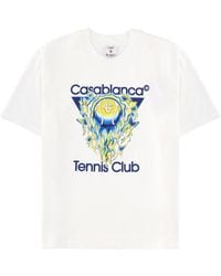 CASABLANCA - Graphic Crew Neck T-Shirt - Lyst