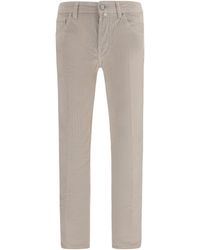 Jacob Cohen - Pants Straight-Leg Corduroy Cotton; Modal; Elastane Jean - Lyst