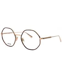 Dior - Eyeglasses Geometric Full Rim, Shiny Endura-Havana Frame And Clear Demo Lenses Lens Gemor2Ua000 Sunglasses - Lyst