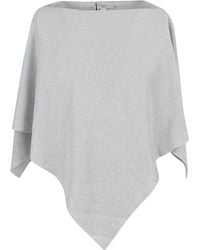 Charlott - Mantella Lurex Argento - Lyst