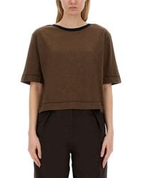 Margaret Howell - Cropped T-Shirt - Lyst