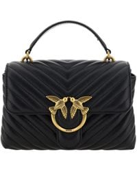 Pinko - Elegant Quilted Mini Handbag Charm - Lyst