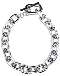 Rabanne - Xl Link Chain Necklace Alluminio; Brass Necklaces - Lyst