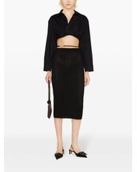 Jacquemus - Lamb Leather Midi Skirt - Lyst