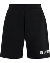 Givenchy - Cotton Fleece Shorts - Lyst