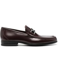 Ferragamo - Grandioso Gancini-Buckle Loafers - Lyst