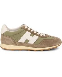 Hogan - Fitted Sneakers Suede And Fabric Polyamide Trainers - Lyst