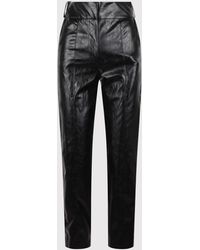 FEDERICA TOSI - Straight Shiny Trousers - Lyst