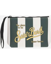 Mc2 Saint Barth - Scuba Clutch Bag With Striped Pattern - Lyst