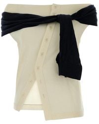 JW Anderson - Layered Knotted Top - Lyst