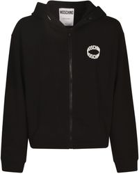Moschino - Logo Zip Hoodie - Lyst