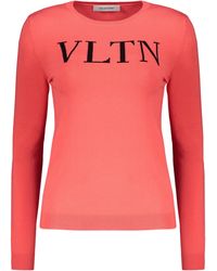 Valentino - Coral Viscose Blend Sweater - Lyst