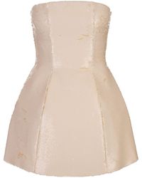 GIUSEPPE DI MORABITO - Nude Sequin Mini Dress - Lyst