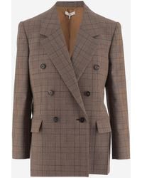 Chloé - Jacket Double-Breasted Wool - Lyst