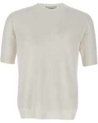 Lardini - Linen And Cotton T-Shirt - Lyst