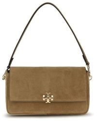 Tory Burch - Shoulder Bag Charlie Mini Suede - Lyst