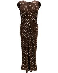Marni - Printed Polka Dot Crepe Dress - Lyst