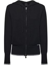 Pinko - Wool And Cashmere Zip-Up Cardigan - Lyst