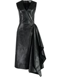 Bottega Veneta - Leather Dress - Lyst