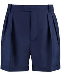 Bally - Virgin Wool And Mohair Bermuda-shorts - Lyst
