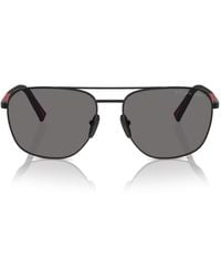 Prada Linea Rossa - Ps 54Zs 1Bo02G Nero Opaco Polarized Sunglasses - Lyst