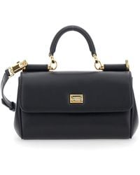 Dolce & Gabbana - 'My Sicily' Mini Crossbody Bag With Adjustable And Removable Shouder Strap And Logo Lettering On The Rear - Lyst