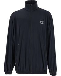 Balenciaga - Jacket With Under Armourâ Maxi Logo On The Back - Lyst