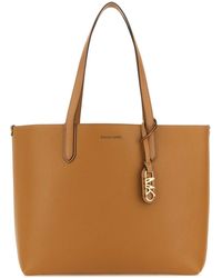 Michael Kors - Camel Leather Extra-Large Eliza Shopping Bag - Lyst
