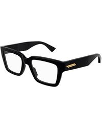 Bottega Veneta - Eyeglasses Square Full Rim, Frame And Clear Demo Lenses Lens Bv1153O005 - Lyst
