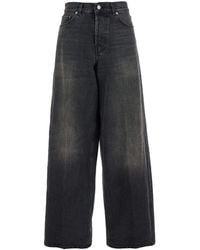 Haikure - Bethany Jeans With Logo Patch On The Rear And Wide Leg - Lyst
