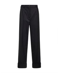 Dolce & Gabbana - Two-Way Stretch Twill Pinstriped Trousers - Lyst