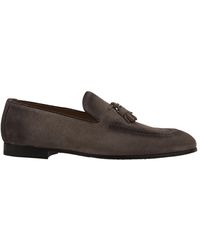 Doucal's - Suede Loafers With Tassels - Lyst