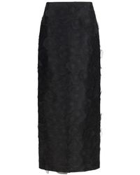 Max Mara - Silk Long Skirt - Lyst