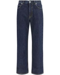Fendi - Straight-Leg Jeans Dark Denim - Lyst
