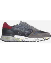 Premiata - Mick Leather, Suede And Nylon Sneakers - Lyst