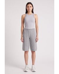 Brunello Cucinelli - Light Ribbed Cotton Shorts - Lyst