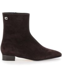 CAREL PARIS - Aiglon Boots With Logo Embroidery On The Side And Zip Closure On The Side - Lyst