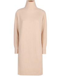 Max Mara Cashmere Wool Knit Sweater Dress in Natural Lyst UK