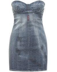 DSquared² - Cotton Mini Dress - Lyst