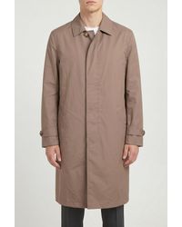Brunello Cucinelli - Taupe Tailored Trench Coat - Lyst