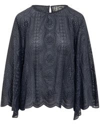Ba&sh - Blouse With English Embroidery - Lyst