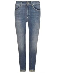 Dondup - Skinny Fit Buttoned Jeans - Lyst