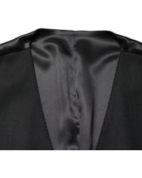 Dolce & Gabbana - Black Wool Single Breasted Men Waistcoat Vest - Lyst