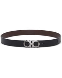 Ferragamo - Reversible Gancini Hook Belt - Lyst