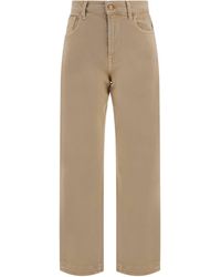7 For All Mankind - Tess Logo-Patch Jeans - Lyst