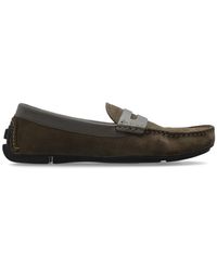 Emporio Armani - Leather Loafers - Lyst