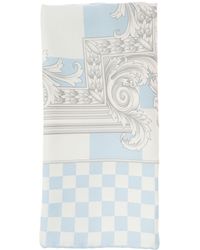Versace - Light Scarf With Nautic Baroque Print - Lyst