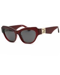 Burberry - Sunglasses Cat Eye Full Rim, Bordeaux Frame And Dark Lens Be4423F412887 - Lyst