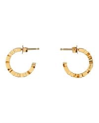 Versace - Logo Hoop Earrings - Lyst